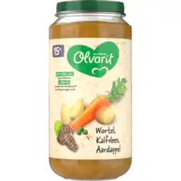 Jumbo Olvarit Wortel Kalfsvlees Aardappel 15+ Maanden 250 g aanbieding