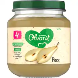 Jumbo Olvarit Peer 4+ Maanden 125 g aanbieding