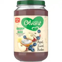 Jumbo Olvarit Appel Zuivel Bosbes 12+ Maanden 200 g aanbieding