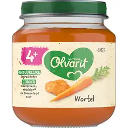 Jumbo Olvarit 4+ Maanden Wortel 125g aanbieding