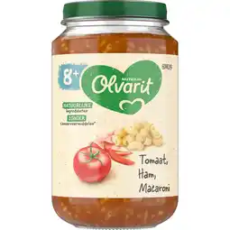 Jumbo Olvarit 8+ Maanden Tomaat Ham Macaroni 200g aanbieding