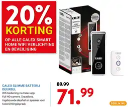 Kluswijs Calex slimme batterij deurbel aanbieding