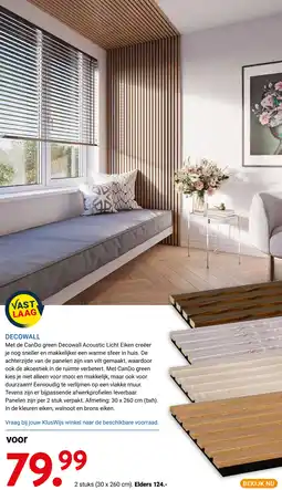 Kluswijs Decowall aanbieding