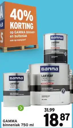 GAMMA Gamma binnenlak aanbieding