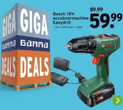 GAMMA Bosch 18V accuboormachine Easydrill aanbieding
