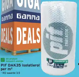 GAMMA PIF DAK35 isolatierol per m² aanbieding