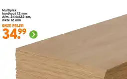 GAMMA Multiplex hardhout 12 mm aanbieding