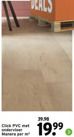GAMMA Click PVC met ondervloer Manera aanbieding