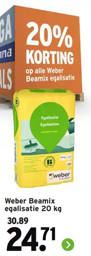 GAMMA Weber Beamix egalisatie aanbieding