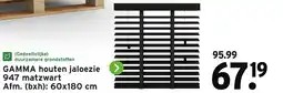 GAMMA Gamma houten jaloezie 947 matzwart aanbieding