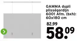 GAMMA GAMMA dupli plisségordijn aanbieding