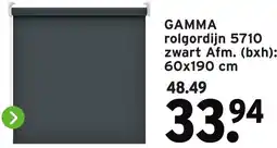 GAMMA Gamma rolgordijn 5710 zwart aanbieding