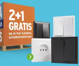 GAMMA Op al het GAMMA schakelmateriaal aanbieding