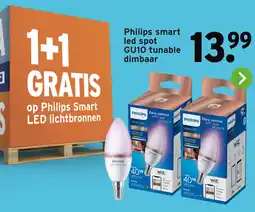 GAMMA Philips smart led spot GU10 tunable dimbaar aanbieding