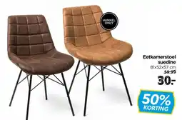 Xenos Eetkamerstoel suedine aanbieding