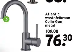 GAMMA Atlantic wastafelkraan Colin Gun metal aanbieding