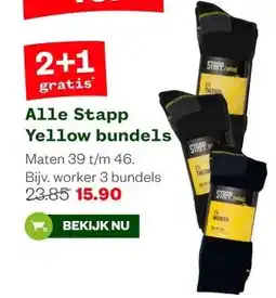 Welkoop Alle Stapp Yellow bundels aanbieding