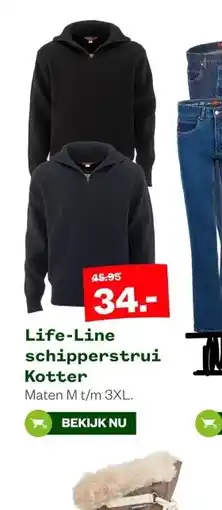 Welkoop Life-Line schipperstrui Kotter aanbieding
