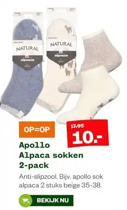 Welkoop Apollo Alpaca sokken 2-pack aanbieding