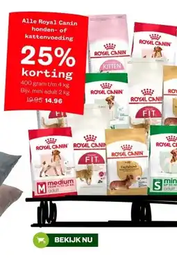 Welkoop Alle Royal Canin honden- of kattenvoeding aanbieding