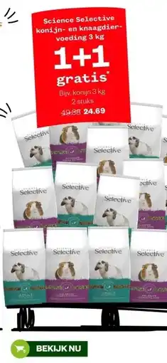 Welkoop Science Selective konijn- en knaagdier- voeding 3 kg aanbieding