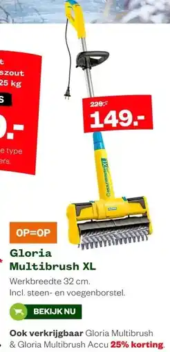 Welkoop Gloria Multibrush XL aanbieding
