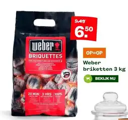 Welkoop Weber briketten aanbieding