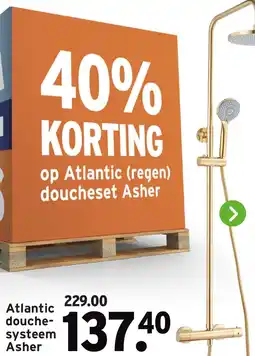 GAMMA Atlantic douchesysteem Asher aanbieding