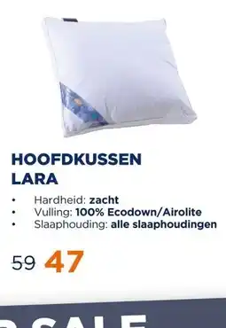 TotaalBED Hoofdkussen Lara ecodown/airolite aanbieding