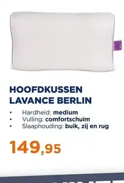 TotaalBED Hoofdkussen Lavance Berlin aanbieding