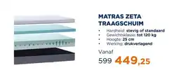 TotaalBED Matras Zeta Traagschuim | 70 x 200 cm | Stevig aanbieding