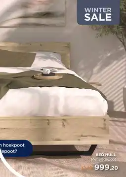 TotaalBED Bed Hull | houten hoofdbord | 140 x 200 cm | Slede poten aanbieding