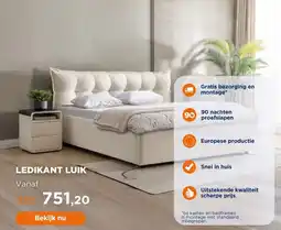 TotaalBED Bed Luik | 140 x 200 cm | Sino 973, ivoor aanbieding