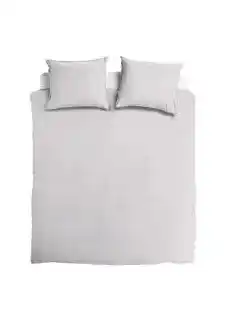 TotaalBED Dekbedovertrek Noa Ice Grey 140 x 200/220 cm aanbieding