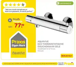 Praxis Aquavive Thermostatische Douchekraan aanbieding