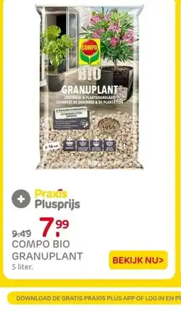 Praxis Compo Granuplant hydrokorrels Bio 5L aanbieding