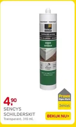 Praxis Sencys schilderskit transparant 310ml aanbieding