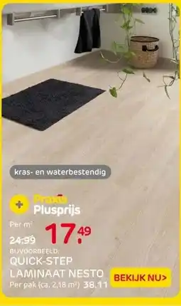 Praxis QUICK-STEP LAMINAAT NESTO aanbieding