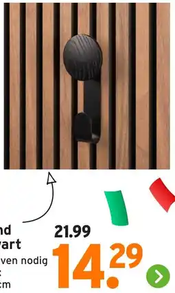 GAMMA Lattenwand hanger zwart aanbieding