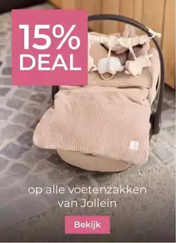 Prenatal op alle voetenzakken van Jollein aanbieding