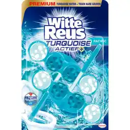 Plein.nl 3+3 gratis: Witte Reus Toiletblok Turquoise aanbieding