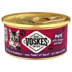 Plein.nl 3+1 gratis: Voskes Kattenvoer Nat Paté Kip & aanbieding