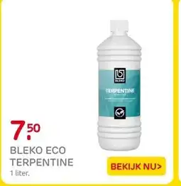 Praxis Bleko ECO terpentine 1L aanbieding