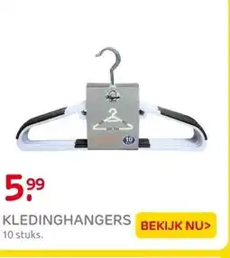 Praxis Silicone Kleerhangers - 10 stuks - Wit aanbieding