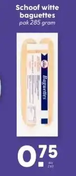 MCD Supermarkt Schoof witte baguettes aanbieding