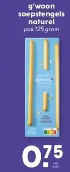 MCD Supermarkt g'woon soepstengels naturel aanbieding