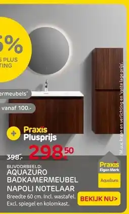 Praxis AQUAZURO BADKAMERMEUBEL NAPOLI NOTELAAR aanbieding