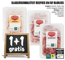 MCD Supermarkt SLAGERSKWALITEIT REEPJES EN/OF BLOKJES aanbieding