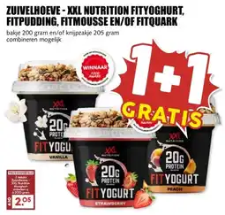 MCD Supermarkt ZUIVELHOEVE-XXL NUTRITION FITYOGHURT, FITPUDDING, FITMOUSSE EN/OF FITQUARK aanbieding