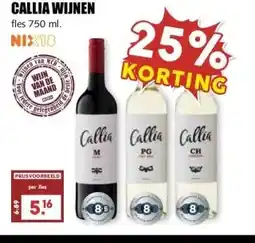 MCD Supermarkt CALLIA WIJNEN aanbieding